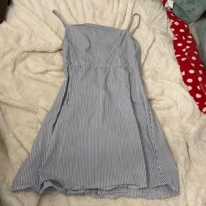 Classy blue and white dress